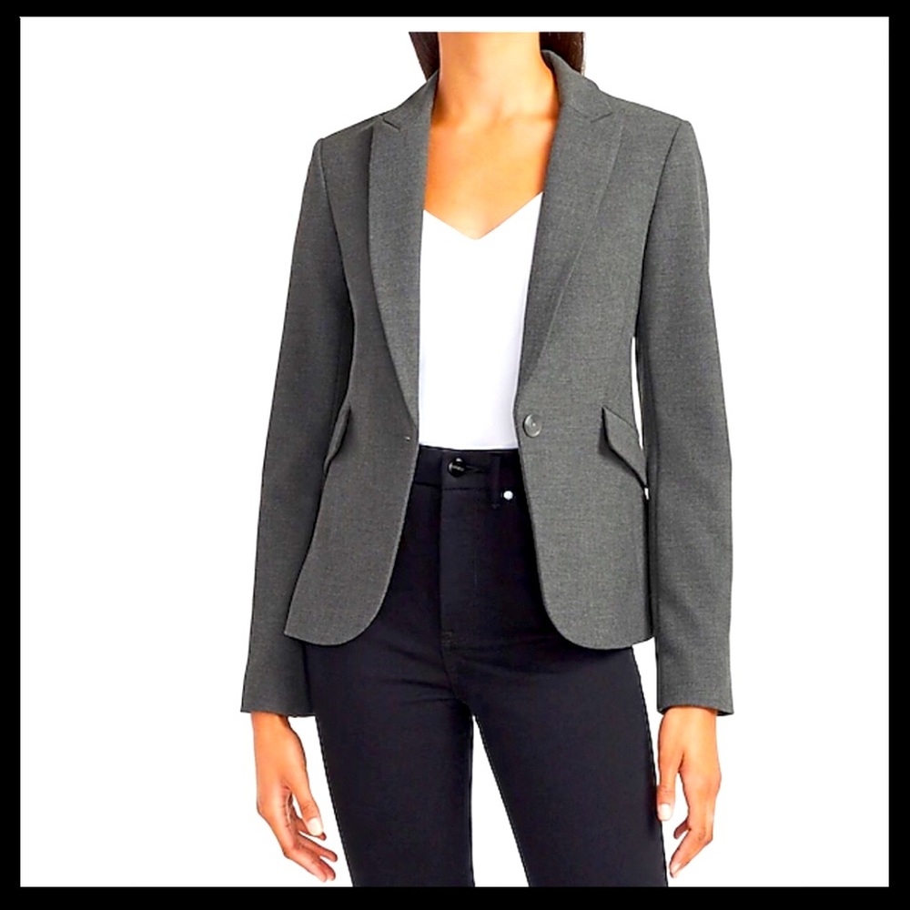 Cote Femme Peak Lapel One Button Blazer